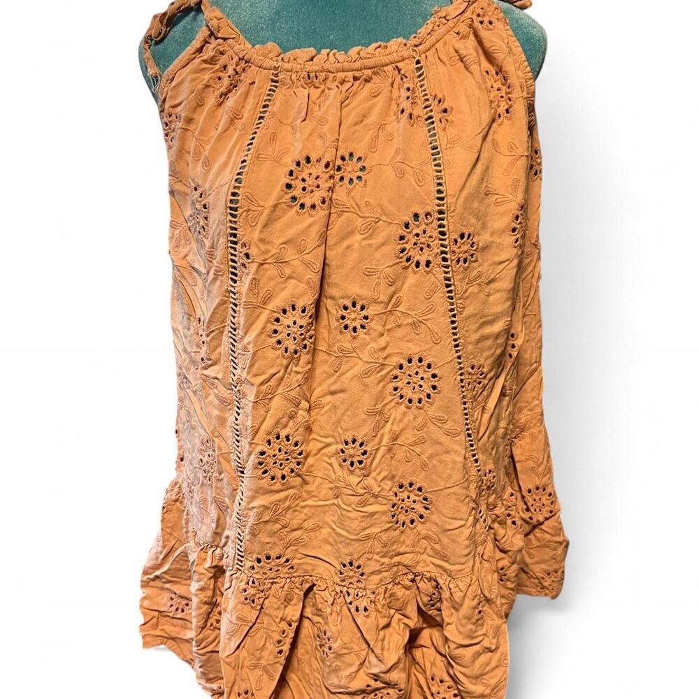 Nicole Miller Women's tan/orange Mini Dress‎ Large